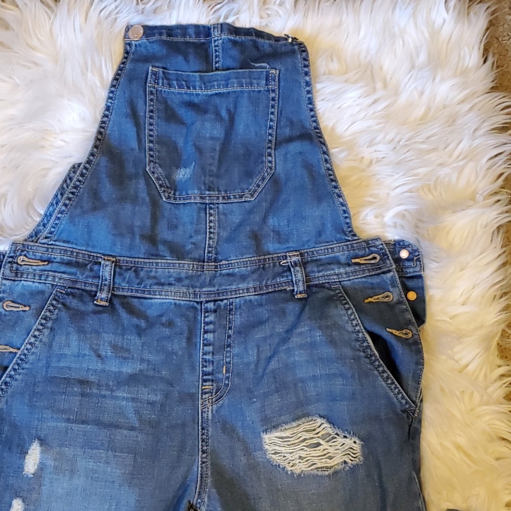 Denim overalls